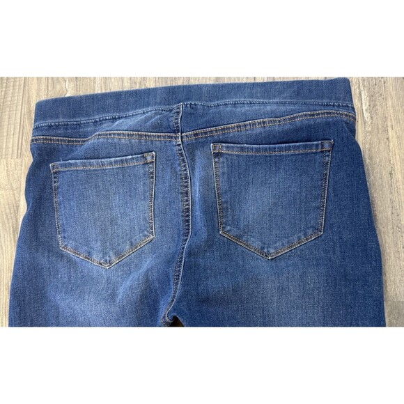 LC Lauren Conrad Womens Lightly Distressed Denim Jeggings Size 12 Blue Stretch - Picture 4 of 10